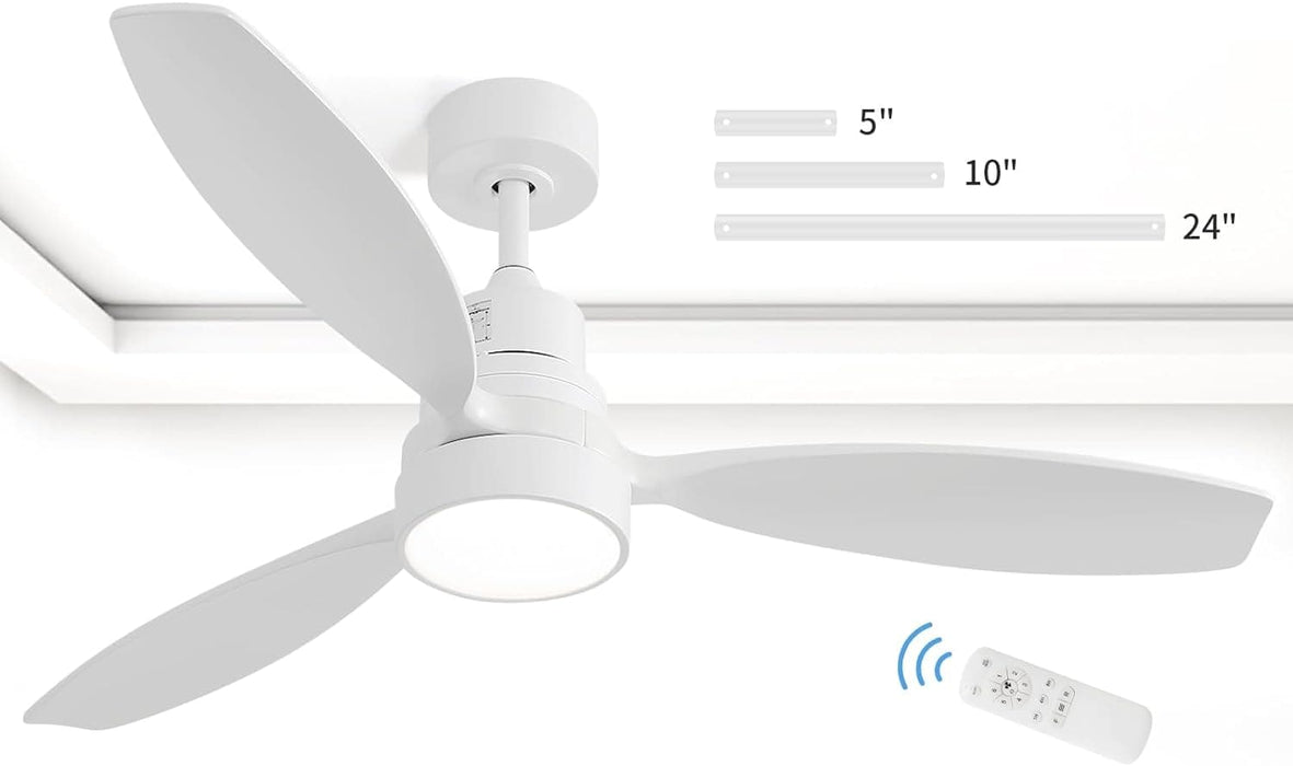60 in. Wood Ceiling Fan with Light, Outdoor Covered Ceiling Fan with Remote, Oil Rubbed Bronze Ceiling Fan for Living Room Kitchen Bedroom Dining Room-27-ErisView