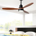60 in. Wood Ceiling Fan with Light, Outdoor Covered Ceiling Fan with Remote, Oil Rubbed Bronze Ceiling Fan for Living Room Kitchen Bedroom Dining Room-35-ErisView