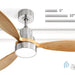 60 in. Wood Ceiling Fan with Light, Outdoor Covered Ceiling Fan with Remote, Oil Rubbed Bronze Ceiling Fan for Living Room Kitchen Bedroom Dining Room-43-ErisView