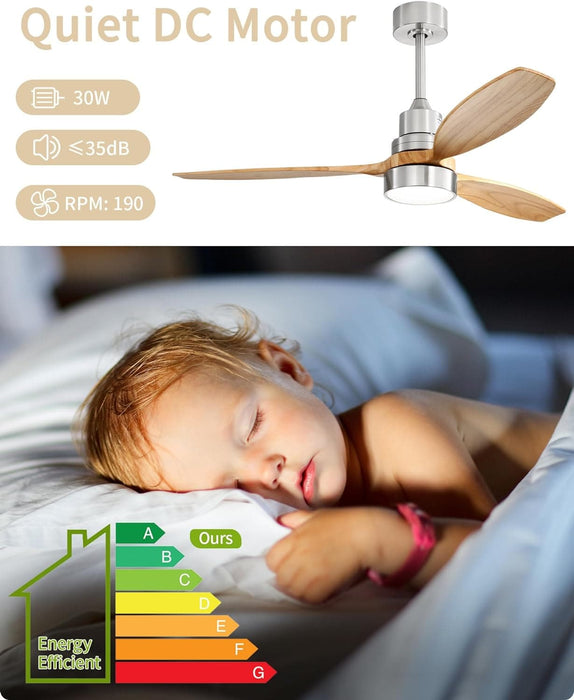 60 in. Wood Ceiling Fan with Light, Outdoor Covered Ceiling Fan with Remote, Oil Rubbed Bronze Ceiling Fan for Living Room Kitchen Bedroom Dining Room-45-ErisView