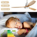 60 in. Wood Ceiling Fan with Light, Outdoor Covered Ceiling Fan with Remote, Oil Rubbed Bronze Ceiling Fan for Living Room Kitchen Bedroom Dining Room-45-ErisView
