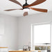 60 in. Wood Ceiling Fan with Light, Outdoor Covered Ceiling Fan with Remote, Oil Rubbed Bronze Ceiling Fan for Living Room Kitchen Bedroom Dining Room-60-ErisView