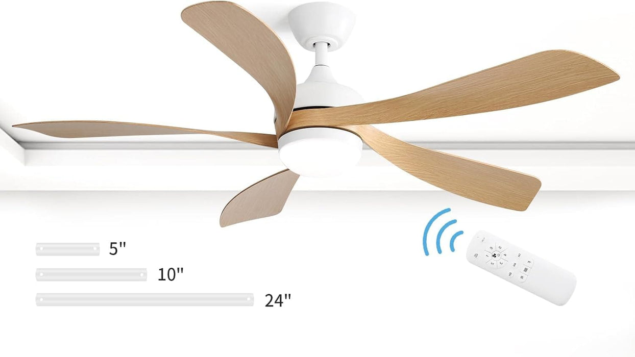 60 in. Wood Ceiling Fan with Light, Outdoor Covered Ceiling Fan with Remote, Oil Rubbed Bronze Ceiling Fan for Living Room Kitchen Bedroom Dining Room-8-ErisView