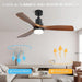 60 in. Wood Ceiling Fan with Light, Outdoor Covered Ceiling Fan with Remote, Oil Rubbed Bronze Ceiling Fan for Living Room Kitchen Bedroom Dining Room-97-ErisView