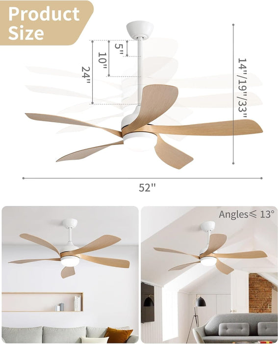 60 in. Wood Ceiling Fan with Light, Outdoor Covered Ceiling Fan with Remote, Oil Rubbed Bronze Ceiling Fan for Living Room Kitchen Bedroom Dining Room-9-ErisView