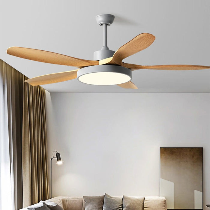 60 Inches Nordic Inverter Fan Chandelier Ceiling Fan Lamp with Remote Control