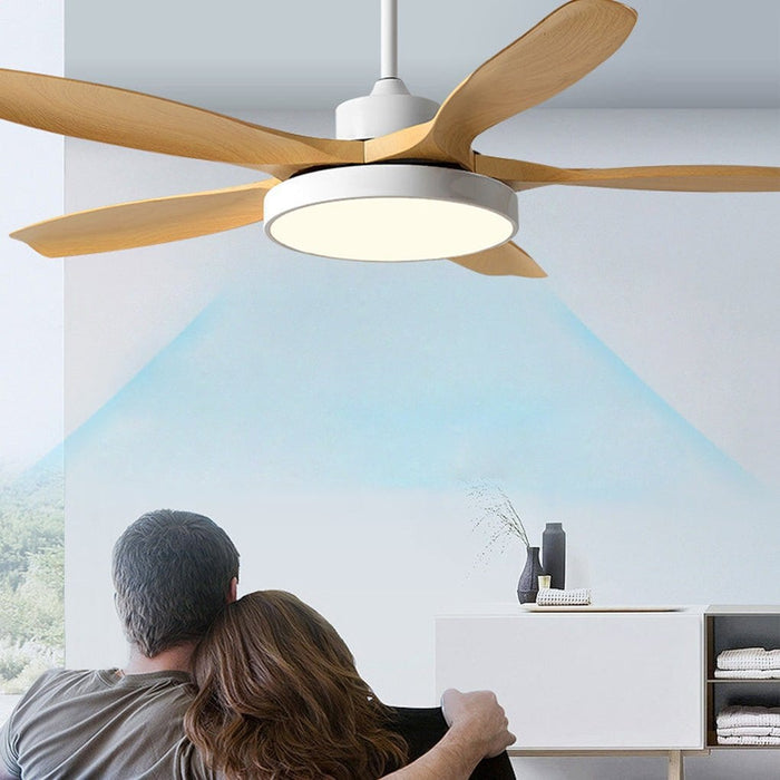 60 Inches Nordic Inverter Fan Chandelier Ceiling Fan Lamp with Remote Control