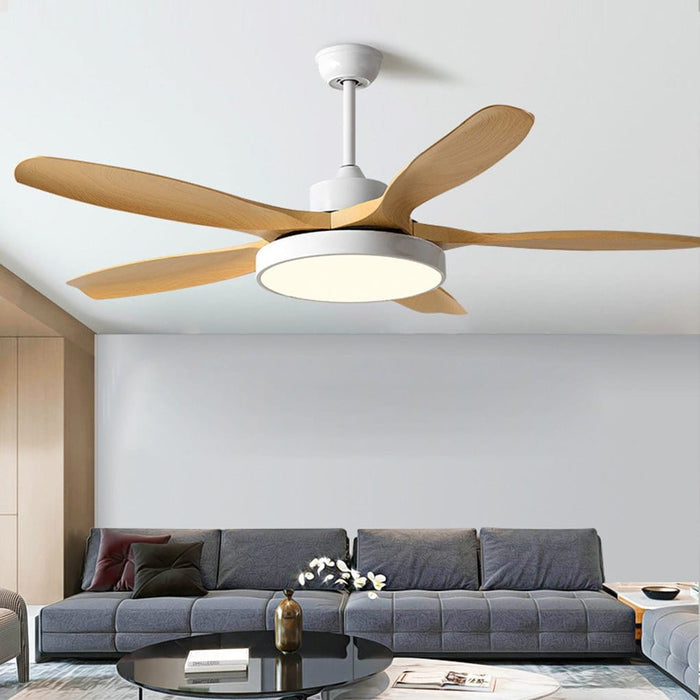 60 Inches Nordic Inverter Fan Chandelier Ceiling Fan Lamp with Remote Control