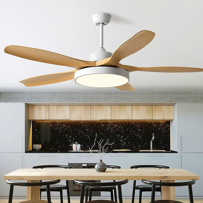 60 Inches Nordic Inverter Fan Chandelier Ceiling Fan Lamp with Remote Control