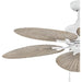 52 in. Indoor Outdoor Ceiling Fans with Remote, Matte White Leaf Blade Ceiling Fan-2-ErisView