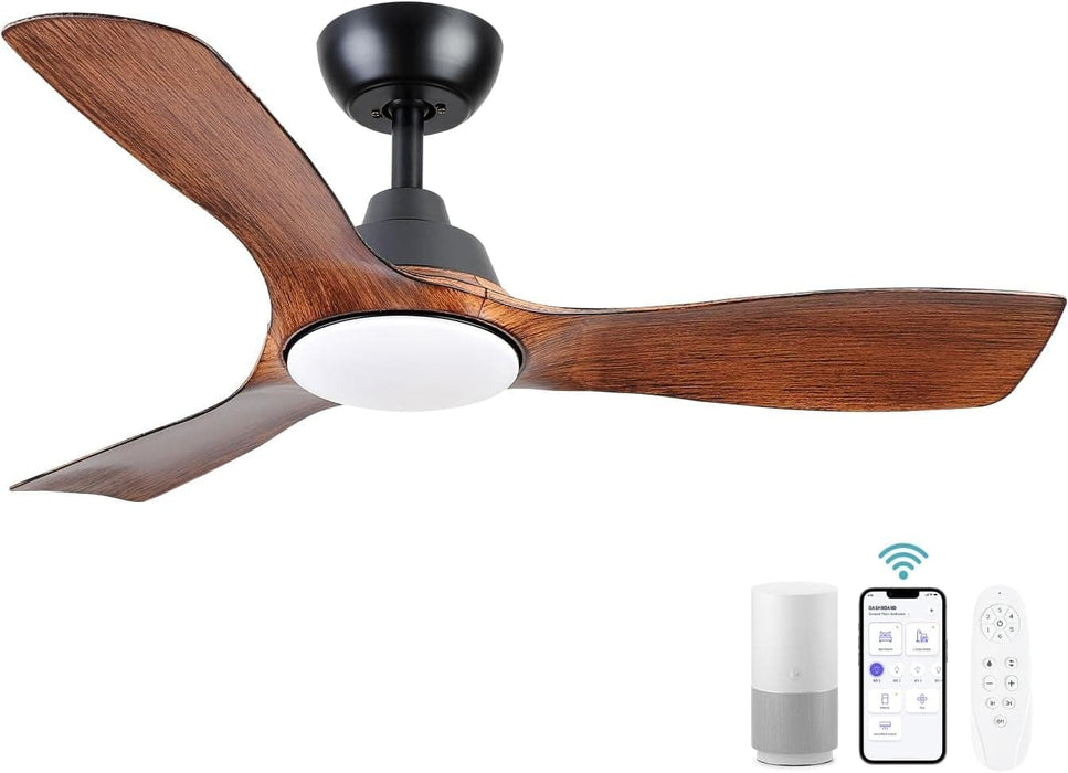 62 in. Large Farmhouse Ceiling Fan with Lights and Remote, Black Quiet Ceiling Fans, Quiet Ceiling Fans with Lights for Indoor Great Room-12-ErisView