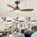 62 in. Large Farmhouse Ceiling Fan with Lights and Remote, Black Quiet Ceiling Fans, Quiet Ceiling Fans with Lights for Indoor Great Room-19-ErisView