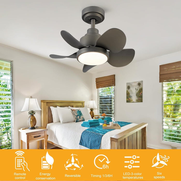 62 in. Large Farmhouse Ceiling Fan with Lights and Remote, Black Quiet Ceiling Fans, Quiet Ceiling Fans with Lights for Indoor Great Room-22-ErisView