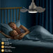 62 in. Large Farmhouse Ceiling Fan with Lights and Remote, Black Quiet Ceiling Fans, Quiet Ceiling Fans with Lights for Indoor Great Room-26-ErisView