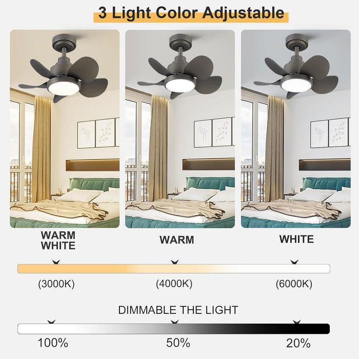 62 in. Large Farmhouse Ceiling Fan with Lights and Remote, Black Quiet Ceiling Fans, Quiet Ceiling Fans with Lights for Indoor Great Room-27-ErisView