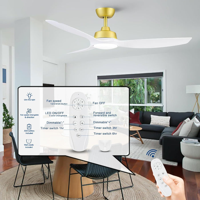62 in. Large Farmhouse Ceiling Fan with Lights and Remote, Black Quiet Ceiling Fans, Quiet Ceiling Fans with Lights for Indoor Great Room-31-ErisView