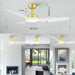 62 in. Large Farmhouse Ceiling Fan with Lights and Remote, Black Quiet Ceiling Fans, Quiet Ceiling Fans with Lights for Indoor Great Room-36-ErisView