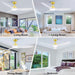 62 in. Large Farmhouse Ceiling Fan with Lights and Remote, Black Quiet Ceiling Fans, Quiet Ceiling Fans with Lights for Indoor Great Room-37-ErisView