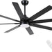 62 in. Large Farmhouse Ceiling Fan with Lights and Remote, Black Quiet Ceiling Fans, Quiet Ceiling Fans with Lights for Indoor Great Room-1-ErisView