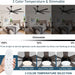 62 in. Outdoor Ceiling Fan with Light, Dimmable Black Ceiling Fan, Reversible Bedroom Ceiling Fans, Living Room Fan with Light, Patio Fans-4-ErisView