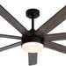 62 in. Outdoor Ceiling Fan with Light, Dimmable Black Ceiling Fan, Reversible Bedroom Ceiling Fans, Living Room Fan with Light, Patio Fans-1-ErisView