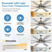 62 in. Remote Control Ceiling Fan with Light, Reversible Nickel Ceiling Fan -2-ErisView