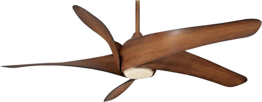 62 in. Unique Ceiling Fans with Lights, Unusual Ceiling Fans In Distressed Koa Finish-1-ErisView