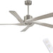 64 in. 5 Blade Remote Control Fan with Light, Nice Ceiling Fans, LED Ceiling Fan for Kitchen Bedroom Living Room, Matte Black Brass Ceiling Fan-17-ErisView