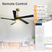 64 in. 5 Blade Remote Control Fan with Light, Nice Ceiling Fans, LED Ceiling Fan for Kitchen Bedroom Living Room, Matte Black Brass Ceiling Fan-2-ErisView