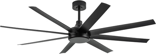 65 in. Black Ceiling Fans without Lights, Modern Farmhouse Ceiling Fan with Remote Control, Quite Reversible Ceiling Fan for Kitchen Living Room Bedroom-1-ErisView