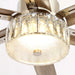 65 in. Ceiling Fan with LED Light, 6-Blade Large Crystal Ceiling Fan with Remote Control for Living Room-ErisView