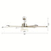65 in. Ceiling Fan with LED Light, 6-Blade Large Crystal Ceiling Fan with Remote Control for Living Room-ErisView