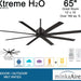 65 in. Huge Ceiling Fan with Remote Wall Control, Cooling Ceiling Fan-4-ErisView