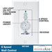 65 in. Huge Ceiling Fan with Remote Wall Control, Cooling Ceiling Fan-6-ErisView