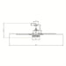 65 in. Large 8-Blade Industrial Living Room Ceiling Fan, Black Downrod Mount Ceiling Fan with LED Light Kit and Remote Control for Bedroom-ErisView