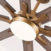65 in. Large 8-Blade Industrial Living Room Ceiling Fan, Black Downrod Mount Ceiling Fan with LED Light Kit and Remote Control for Bedroom-ErisView