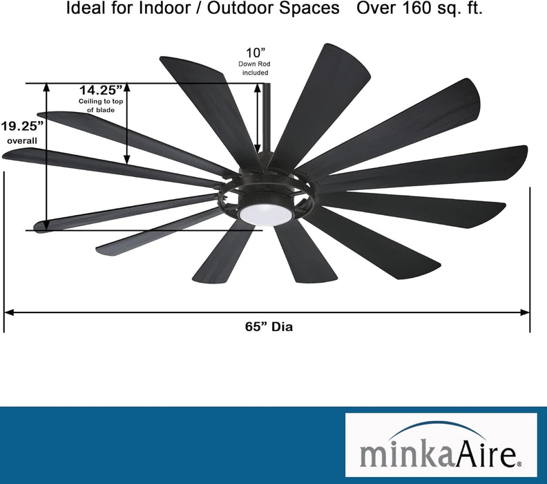 65 in. Large Outdoor Ceiling Fans with LED Light and Remote Control, Exterior Ceiling Fans-3-ErisView