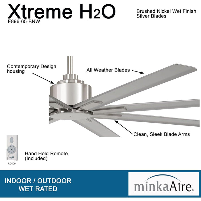 65 in. Outdoor LED Ceiling Fan and Light, Elegant Ceiling Fans, Silver Brushed Nickel Ceiling Fan-2-ErisView