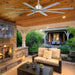 65 in. Outdoor LED Ceiling Fan and Light, Elegant Ceiling Fans, Silver Brushed Nickel Ceiling Fan-6-ErisView