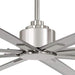 65 in. Outdoor LED Ceiling Fan and Light, Elegant Ceiling Fans, Silver Brushed Nickel Ceiling Fan-7-ErisView