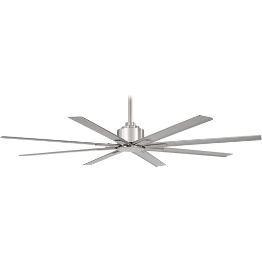 65 in. Outdoor LED Ceiling Fan and Light, Elegant Ceiling Fans, Silver Brushed Nickel Ceiling Fan-1-ErisView
