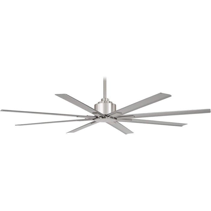65 in. Outdoor LED Ceiling Fan and Light, Elegant Ceiling Fans, Silver Brushed Nickel Ceiling Fan-1-ErisView