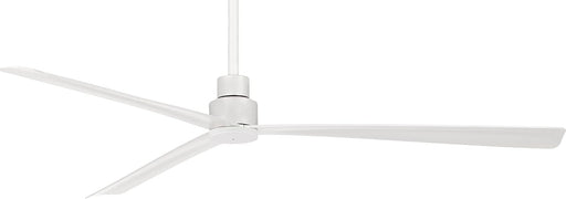 65 in. Outdoor LED Ceiling Fan and Light, Simple White Outdoor Ceiling Fans, Exterior Ceiling Fans-1-ErisView