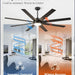 65 in. Remote Control Ceiling Fan and Light, Black Ceiling Fan for Living Room Bedroom, Outdoor Fan for Patio, Exterior Fans-6-ErisView