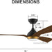 65 in. Smart Large Outdoor Fan, Remote Ceiling Fan with Light, Farmhouse Walnut Reversible DC Ceiling Fan, Propeller Ceiling Fan for Patio Living Room-14-ErisView