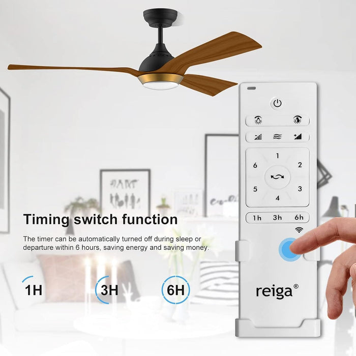 65 in. Smart Large Outdoor Fan, Remote Ceiling Fan with Light, Farmhouse Walnut Reversible DC Ceiling Fan, Propeller Ceiling Fan for Patio Living Room-17-ErisView