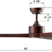65 in. Smart Large Outdoor Fan, Remote Ceiling Fan with Light, Farmhouse Walnut Reversible DC Ceiling Fan, Propeller Ceiling Fan for Patio Living Room-24-ErisView
