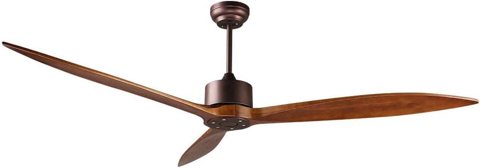 65 in. Smart Large Outdoor Fan, Remote Ceiling Fan with Light, Farmhouse Walnut Reversible DC Ceiling Fan, Propeller Ceiling Fan for Patio Living Room-26-ErisView