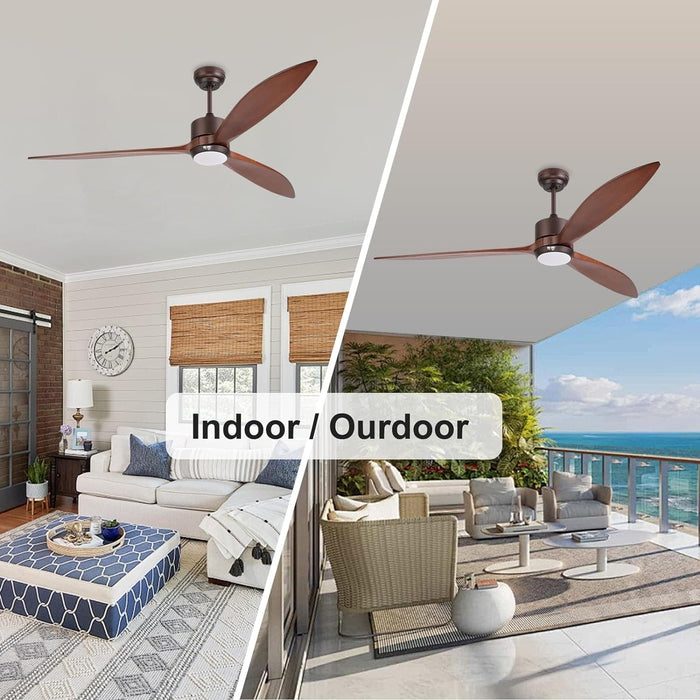 65 in. Smart Large Outdoor Fan, Remote Ceiling Fan with Light, Farmhouse Walnut Reversible DC Ceiling Fan, Propeller Ceiling Fan for Patio Living Room-3-ErisView
