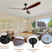 65 in. Smart Large Outdoor Fan, Remote Ceiling Fan with Light, Farmhouse Walnut Reversible DC Ceiling Fan, Propeller Ceiling Fan for Patio Living Room-46-ErisView